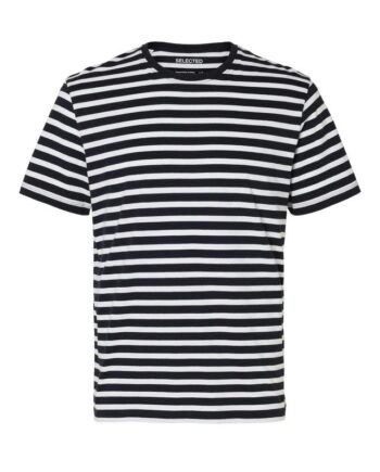 Slhaspen Stripe Ss  -neck Tee Noos