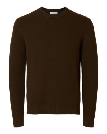 Slhdane Ls Knit Structure Crew Neck