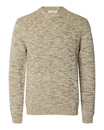 Slhdane Ls Knit Structure Crew Neck