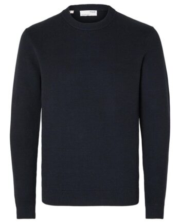 Slhdane Ls Knit Structure Crew Neck