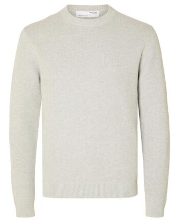 Slhdane Ls Knit Structure Crew Neck
