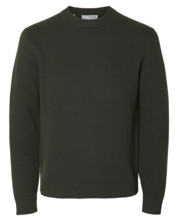 Slhdane Ls Knit Structure Crew Neck