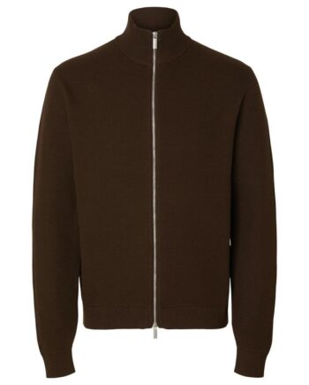 Slhdane Ls Knit Structure Full Zip