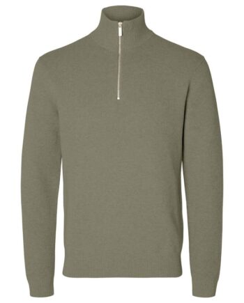 Slhdane Ls Knit Structure Half Zip