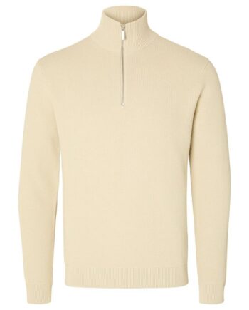 Slhdane Ls Knit Structure Half Zip