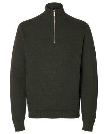 Slhdane Ls Knit Structure Half Zip