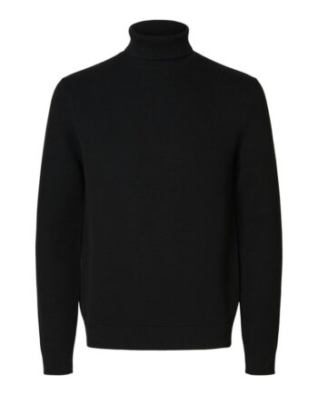 Slhdane Ls Knit Structure Roll Neck