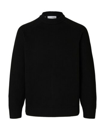 Slhdereck Ls Knit Relaxed Rib Mock
