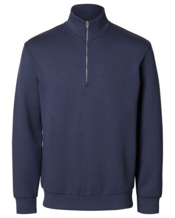 Slhemanuel Soft Zip High Neck Sweat