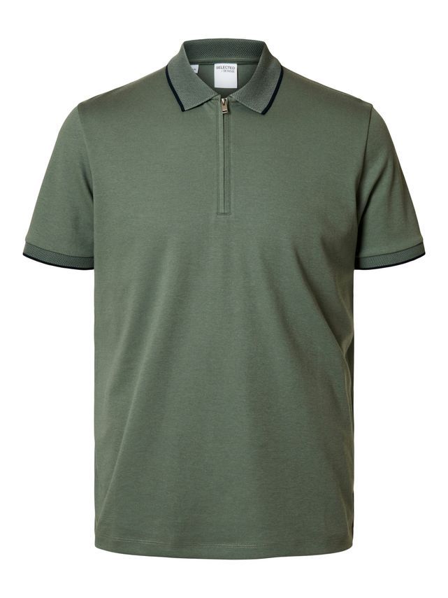 Slhfave Sport Zip Ss Polo Noos