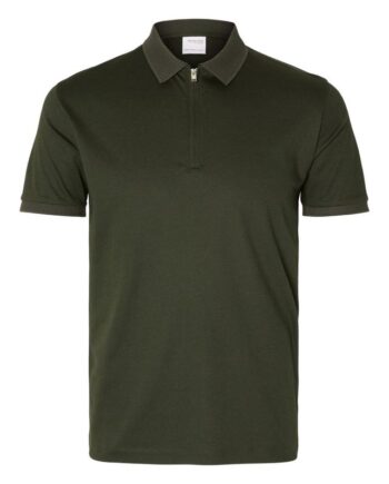 Slhfave Zip Ss Polo