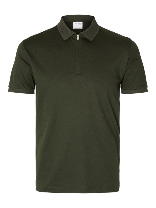 Slhfave Zip Ss Polo