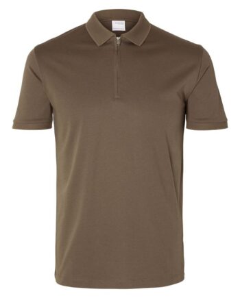 Slhfave Zip Ss Polo