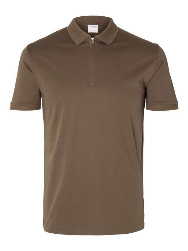 Slhfave Zip Ss Polo