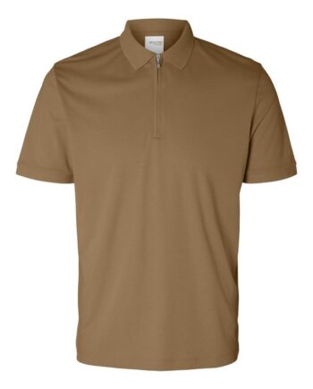 Slhfave Zip Ss Polo