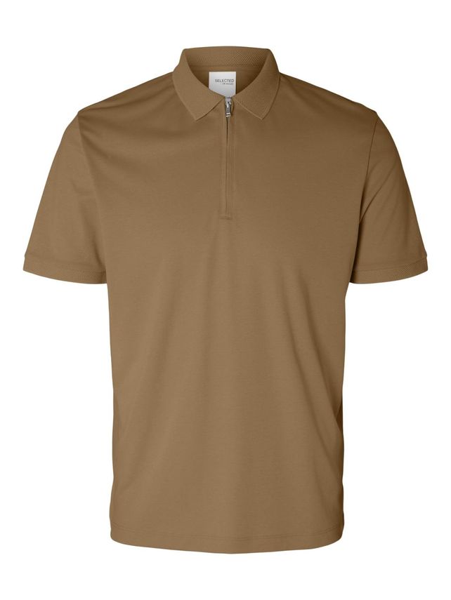 Slhfave Zip Ss Polo