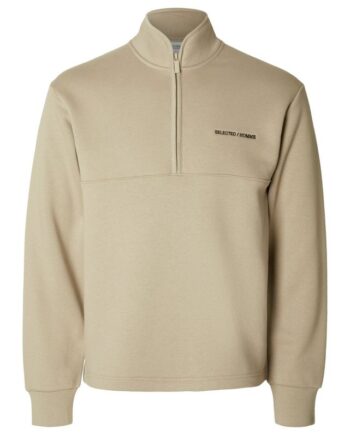 Slhhankie Logo High Neck Zip Sweat