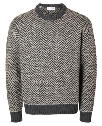 Slhharry Ls Knit Relaxed Crew Neck