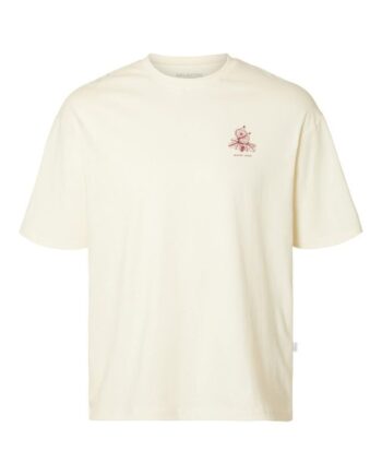 Slhloosecorby Print Ss  -neck Tee