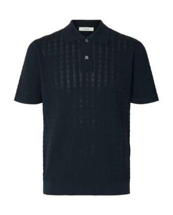 Slhmattis Ss Knit New Cable Polo