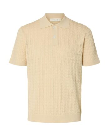 Slhmattis Ss Knit New Cable Polo