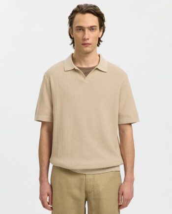 Slhmattis Ss Linen Blend Struc Polo