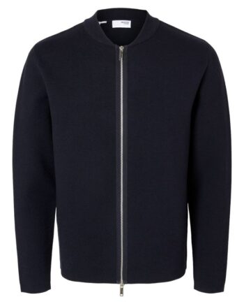 Slhmike Ls Knit Baseball Zip Cardig