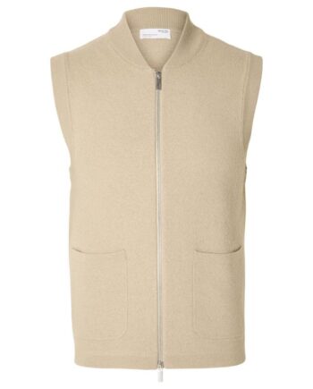 Slhreason Sl Knit Boiled Wool Vest