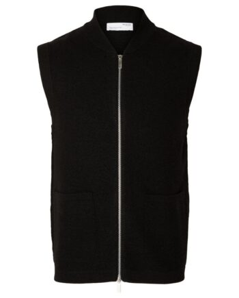 Slhreason Sl Knit Boiled Wool Vest