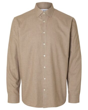 Slhreg-leo Heather Shirt Ls Noos
