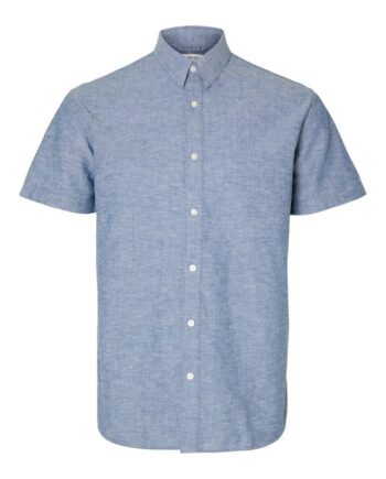 Slhreg-new Linen Shirt Ss Noos