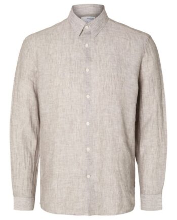 Slhregkylian-linen Shirt Ls Classic