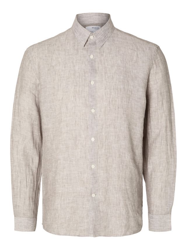 Slhregkylian-linen Shirt Ls Classic