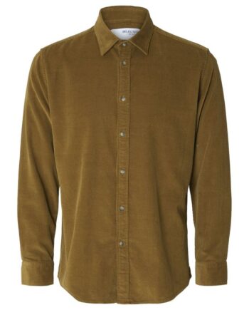 Slhregowen-cord Shirt Ls Noos