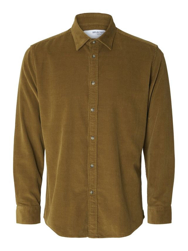 Slhregowen-cord Shirt Ls Noos