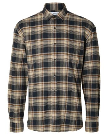 Slhregowen-flannel Shirt Ls Check