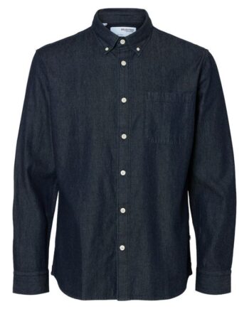 Slhregrick-denim-new Shirt Ls Noos