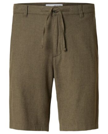 Slhregular-brody Linen Shorts Noos