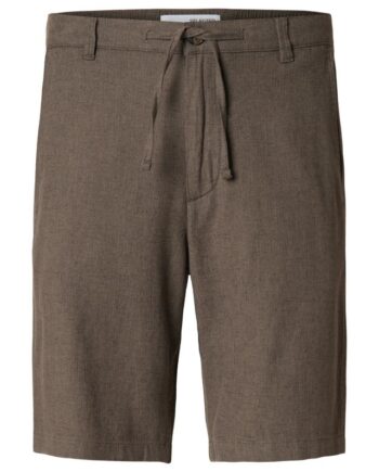 Slhregular-brody Linen Shorts Noos