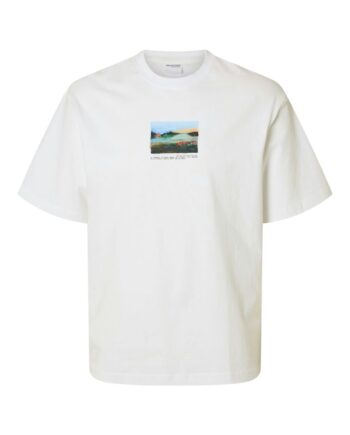 Slhrelaxdarius Print Ss  -neck Tee