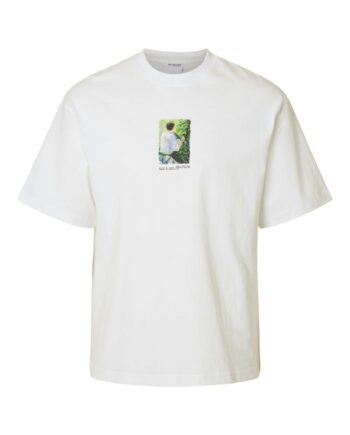 Slhrelaxdarius Print Ss  -neck Tee