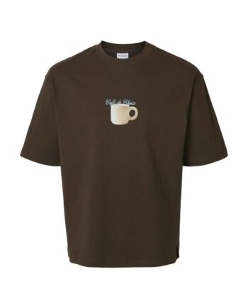 Slhrelaxnorman Ss Coffee Tee