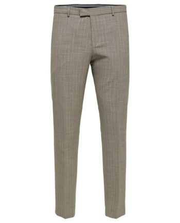 Slhslim-elon Grey Pinstripe Trs Fle