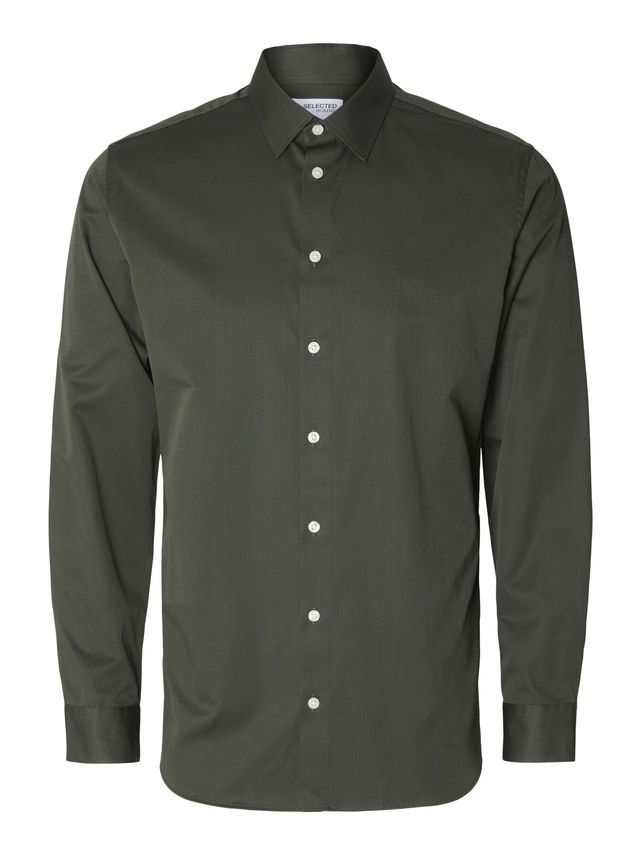 Slhslimethan Shirt Ls Classic   Noo