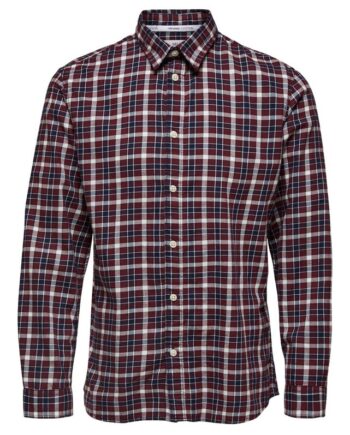 Slhslimisac Shirt Ls Check   Camp