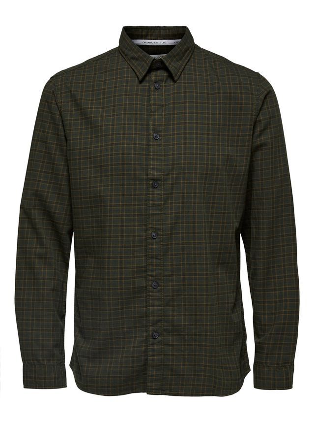 Slhslimisac Shirt Ls Check   Camp