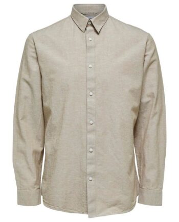 Slhslimnew-linen Shirt Ls   No