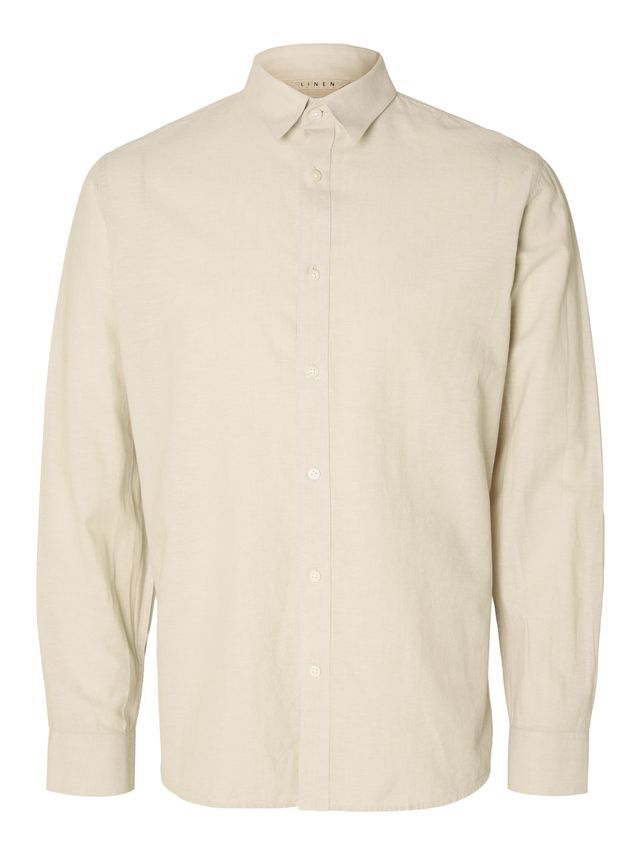 Slhslimnew-linen Shirt Ls   No