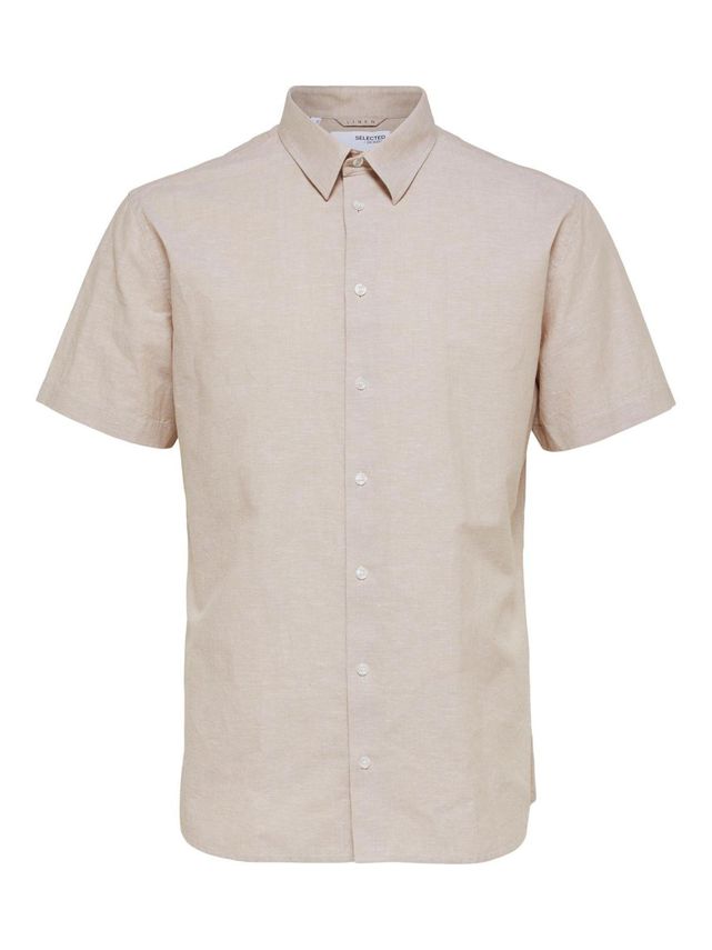 Slhslimnew-linen Shirt Ss Classic