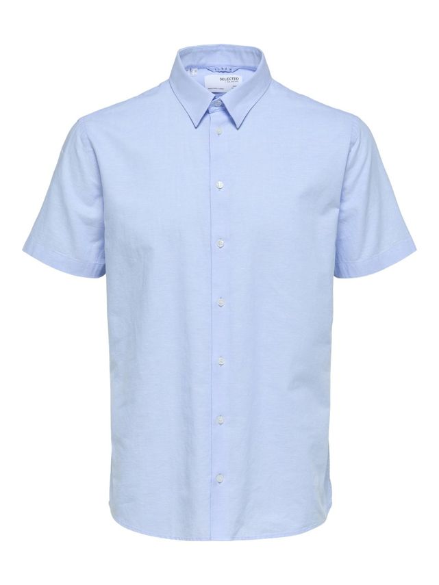 Slhslimnew-linen Shirt Ss Classic